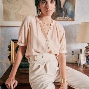 Sezane Silk Top Lennie